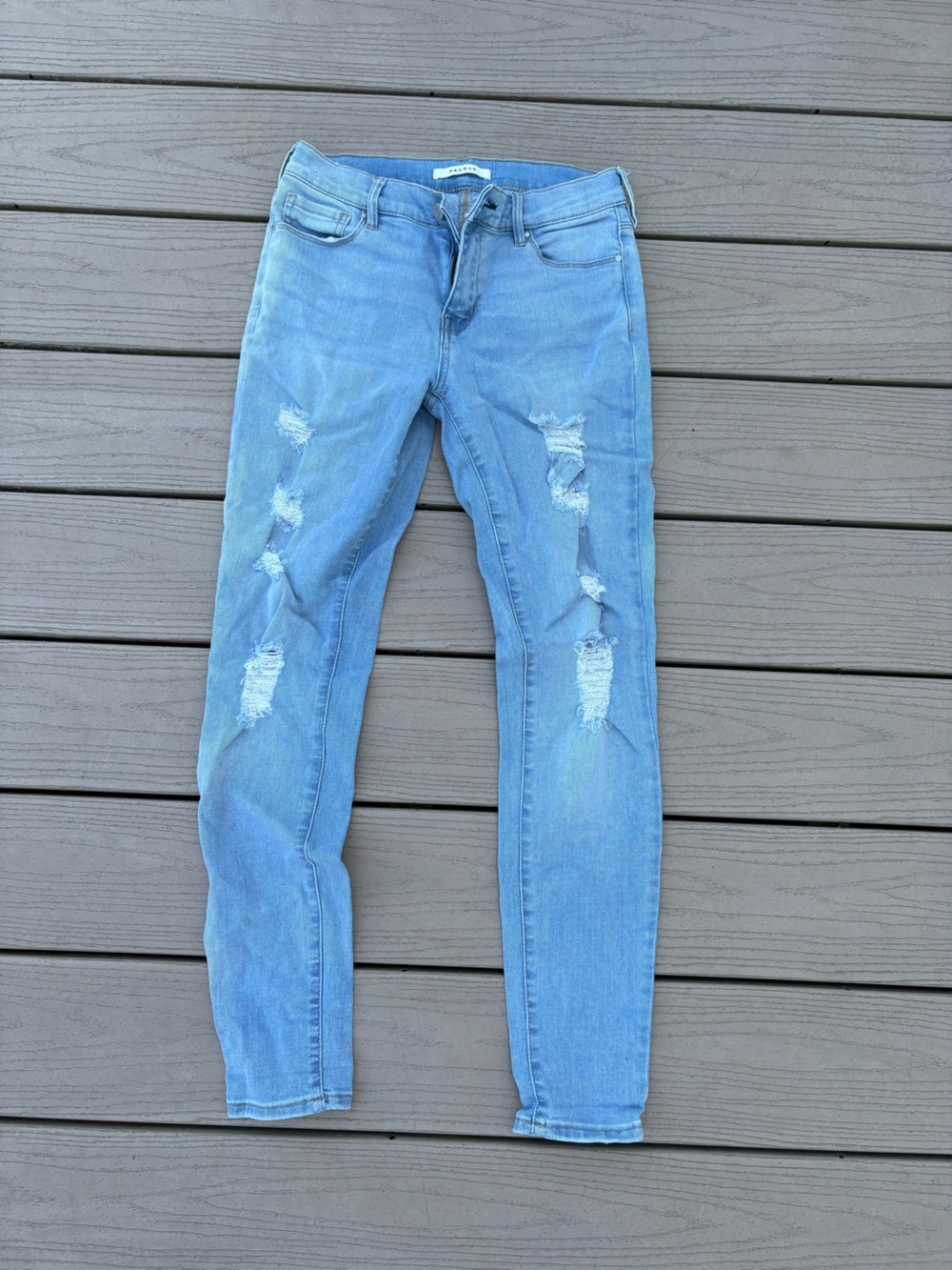 PacSun Light Blue Ripped Skinny Jeans